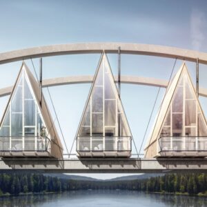 Bygger hotell på avstängd bro