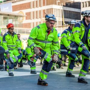 Byggympa på Sergels torg