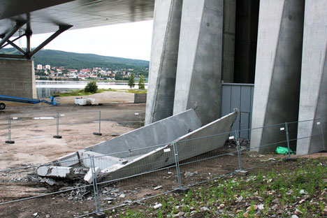 Därför föll betongblocket