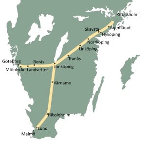 Växjö finns inte med på kartan