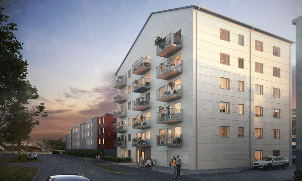 Tornstadens första bostadsprojekt för Balder