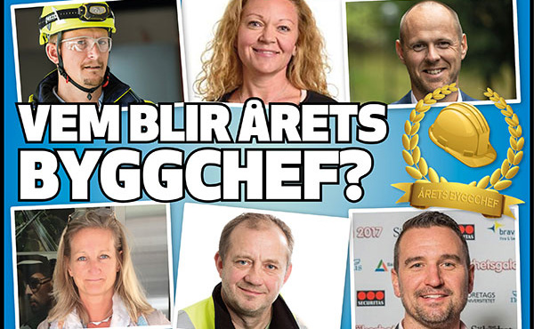 HÄR ÄR ALLA FINALISTER I ÅRETS BYGGCHEF 2018