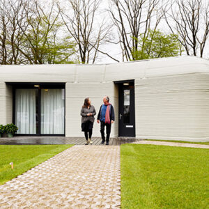 Printar ut bostäder i betong