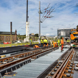 Den nya getingmidjan på plats