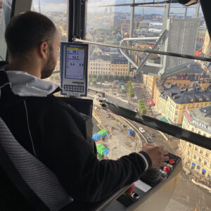 Höjdarjobb vid Slussen