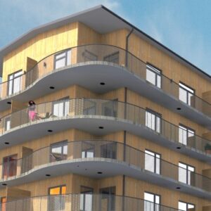 Inflyttning i högsta trähuset