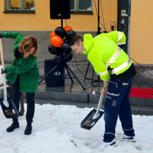 Byggelever på iskallt uppdrag