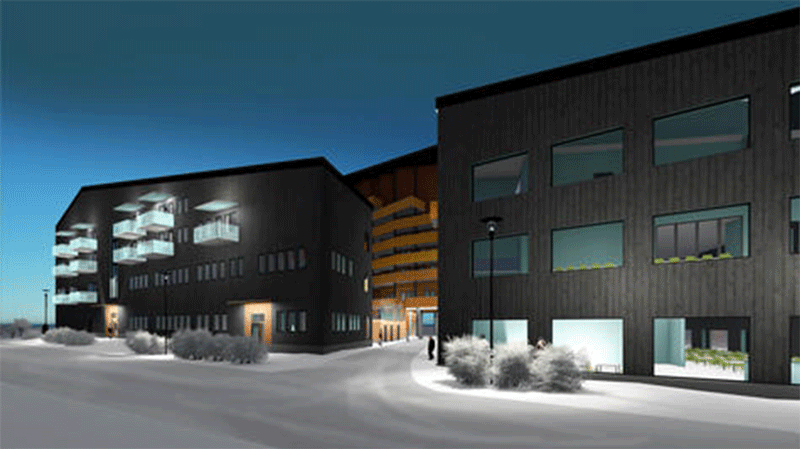 Deras första kontrakt i Kiruna – bostäder i nya centrum