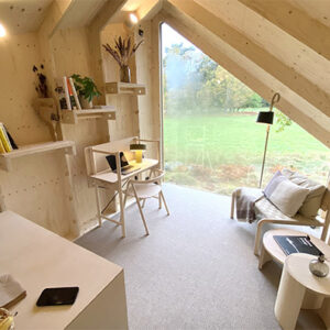 Mobilt kontor som drivs av elbil