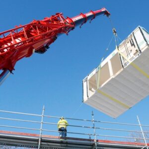 Lyft för modulbostäder