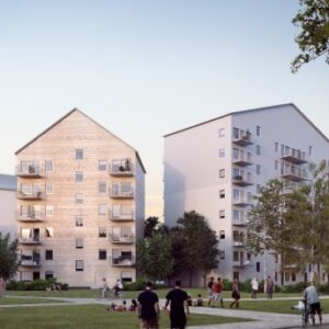 Här byggs norra Sveriges högsta trähus