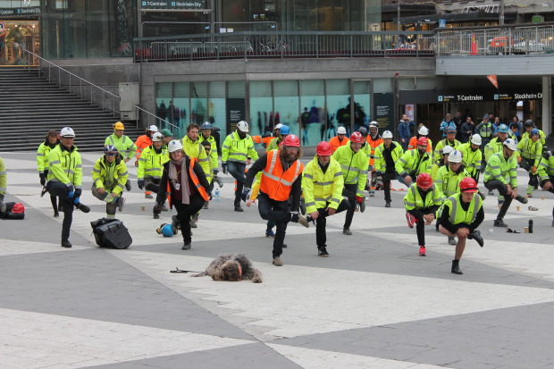 Sista gympan på Sergels torg