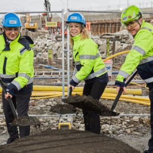 Första spadtaget för miljardprojekt i Bromma