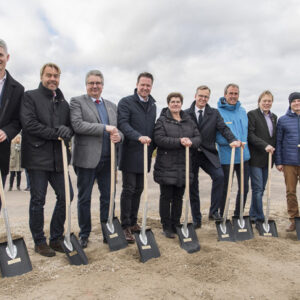 Första spadtaget för flygplatsen i Sälen