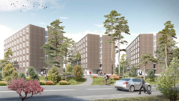 Byggstart för 300 studentbostäder på Campus Solna