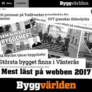Mest läst på byggvärlden.se
