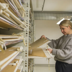 Miljontals ritningar göms i arkivet