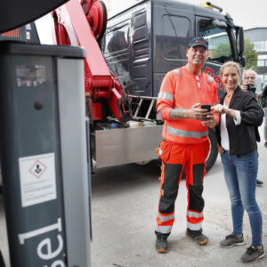 Mobil tankstation med fossilfritt bränsle