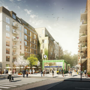 Klartecken för tunnelbana genom Solna