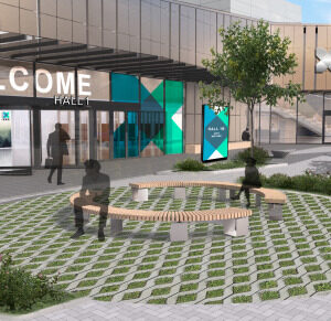 Köpcentrum byggs om till eventarena