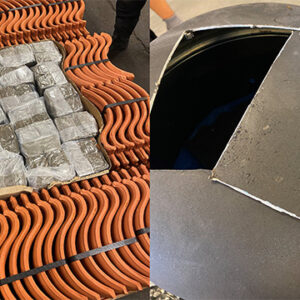 Smugglade narkotika i byggmaterial