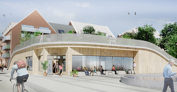 Bygger café med park på taket