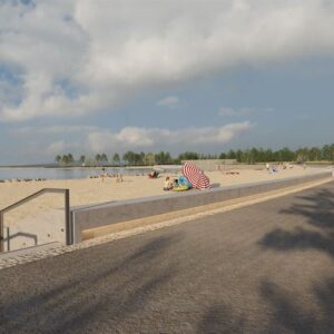 Bygger strandpromenad och vattenpark i Lidköping