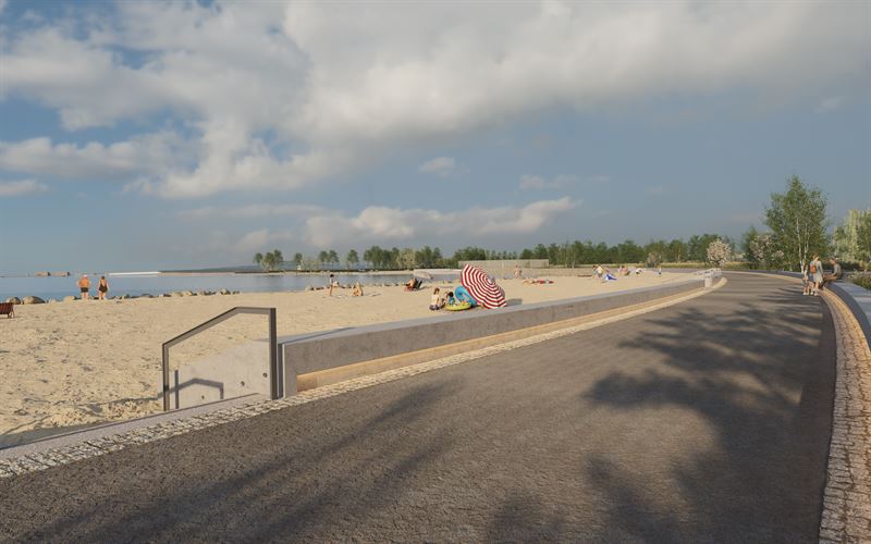 Bygger strandpromenad och vattenpark i Lidköping