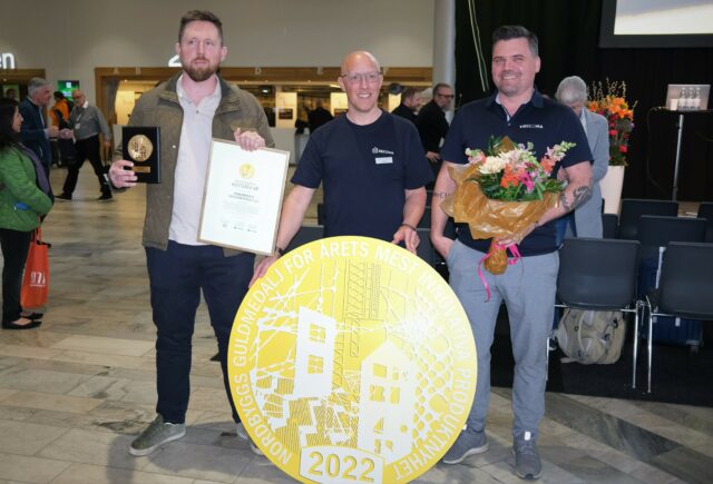 Innovativa byggskivor prisas med Nordbyggs guldmedalj