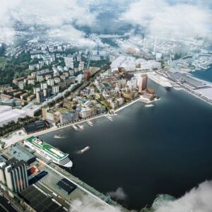 De bygger ny kaj i Norra Djurgårdsstaden