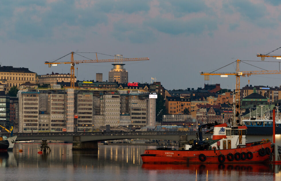 Slussen med restaurang Gondolen