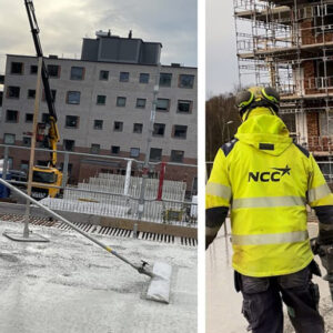 Rekordgjutning med klimatförbättrad betong