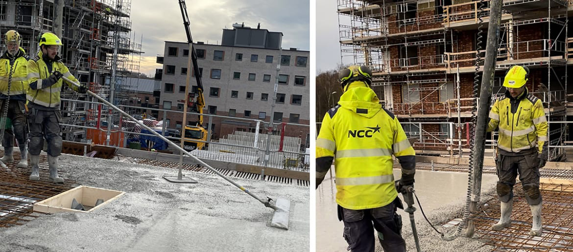 Rekordgjutning med klimatförbättrad betong