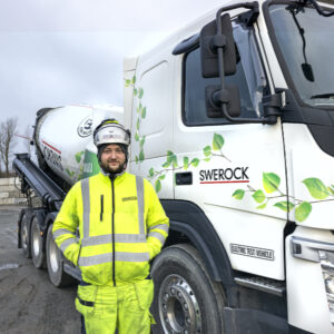 Swerocks elbetongbil minskar klimatpåverkan