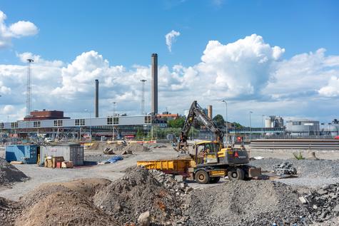 Byggarbetsplats Södra Värtan, Norra Djurgårdsstaden.