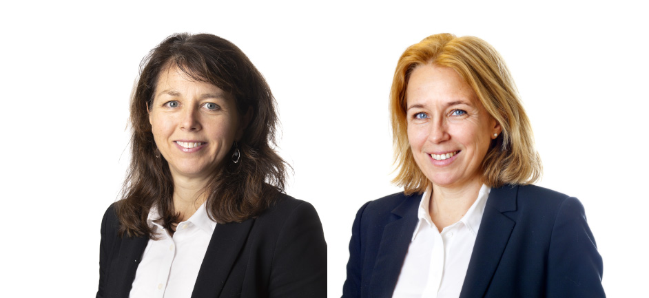 Anna Ryberg Ågren, direktör Svenskt Trä, och Susanne Rudenstam, chef Sveriges Träbyggnadskansli.