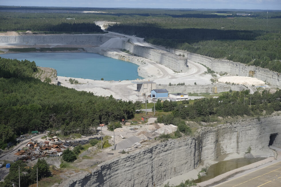 Cementas anläggning i Slite. Foto: Henrik Ekberg