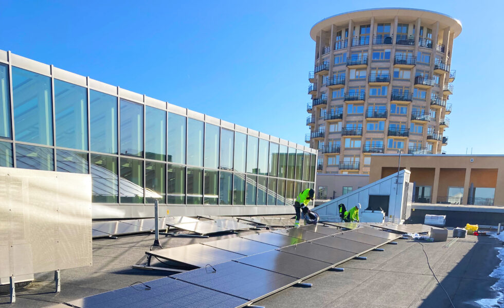 solceller på Kungliga Musikhögskolan i Stockholm