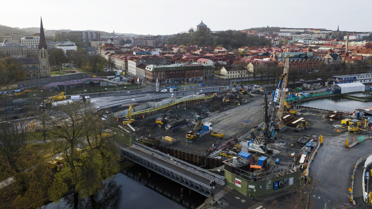 Västlänkens Haga-etapp. Foto: Trafikverket