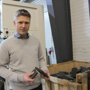 Återvunnet glas som grund i stället för betong