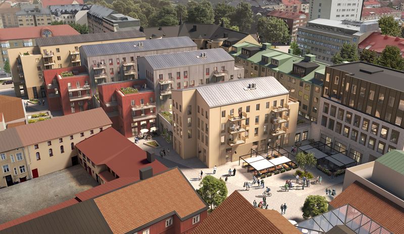 Kv. Hållstugan i Örebro. Bild: Arkitektbyrån Brunnberg Forshed