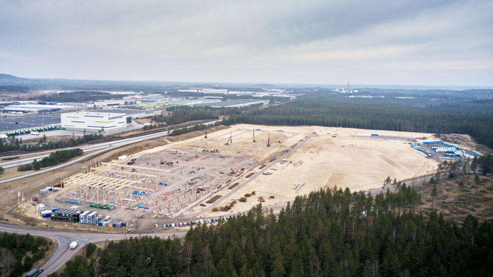Elgigantens nya logistikanläggning i Jönköping tar form.