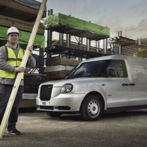 Eldriven taxi som hantverkarbil