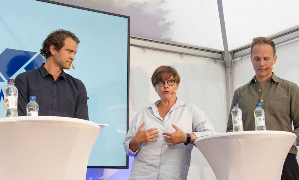 Erik Holmberg, analytiker, Hemnet, Nancy Mattsson, Projektutvecklingschef, JM.