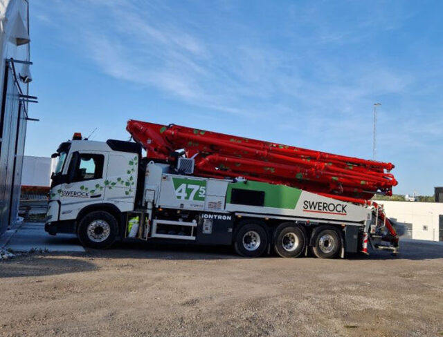 Ny betongpump bidrar till klimatmål