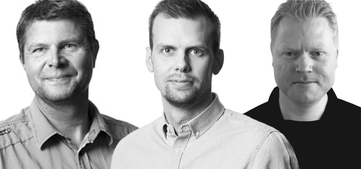 Jens Widmark, Christoffer Sundin och Jesper Johansson är trion som ska driva utvecklingen av ByggDialogs verksamhet i Trestad.