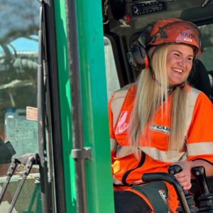 Lämnade caféet för pålkranen