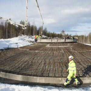 NCC bygger fundament till ny vindkraftpark i Falu kommun