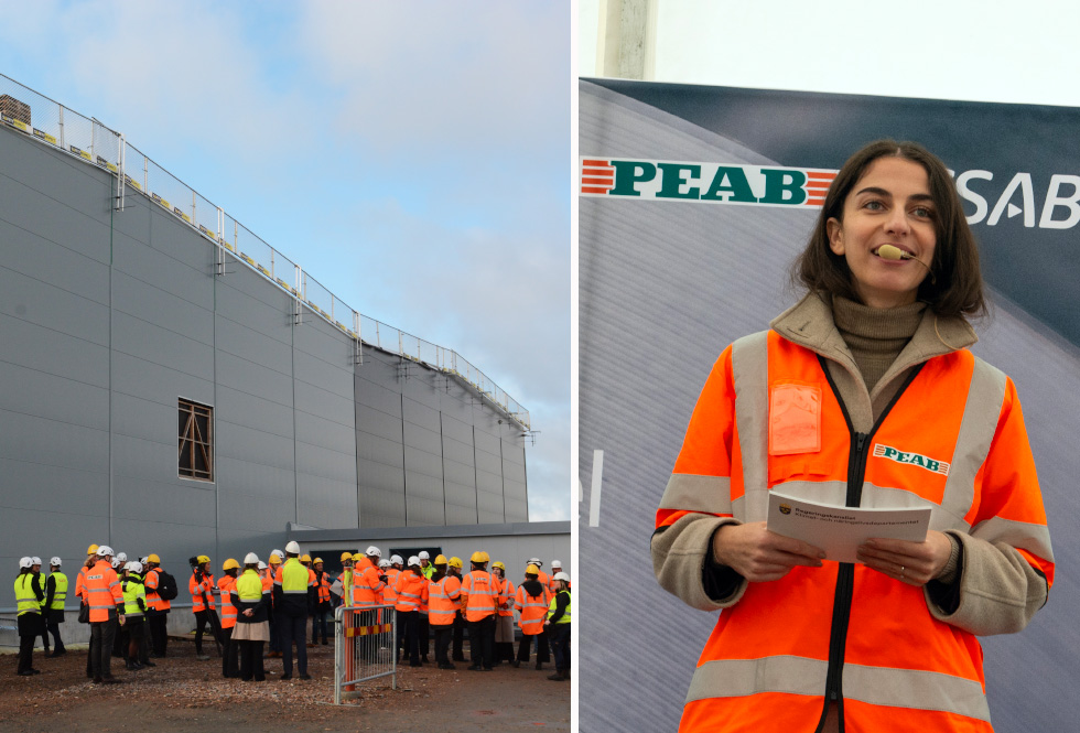 Klimat- och miljöminister Romina Pourmokhtari (L) talade på invigningen. Foto: Anna Sjöström