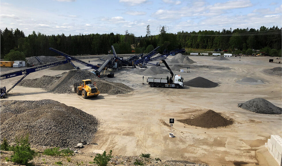 Återvinning av schaktmassor i Hummeltorp. Foto: Jan-Olov Sundqvist/IVL